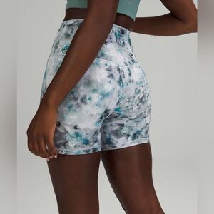 Lululemon align biker shorts kaleidofloral multi size 4